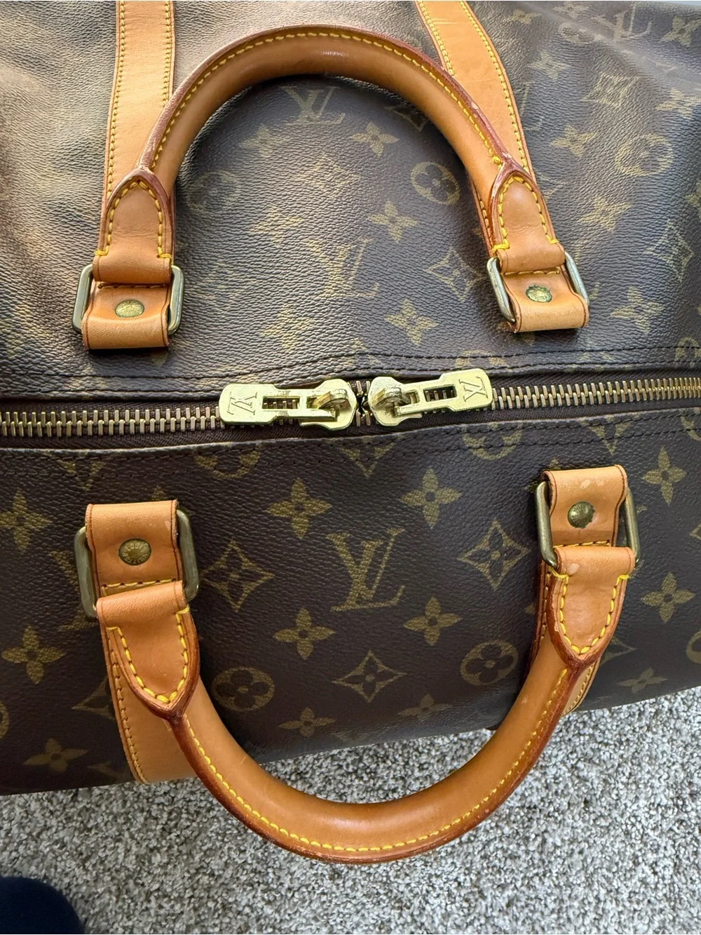 Louis Vuitton Vintage Preloved Monogram Keepall Bandoulière 55! Unisex 9/1990